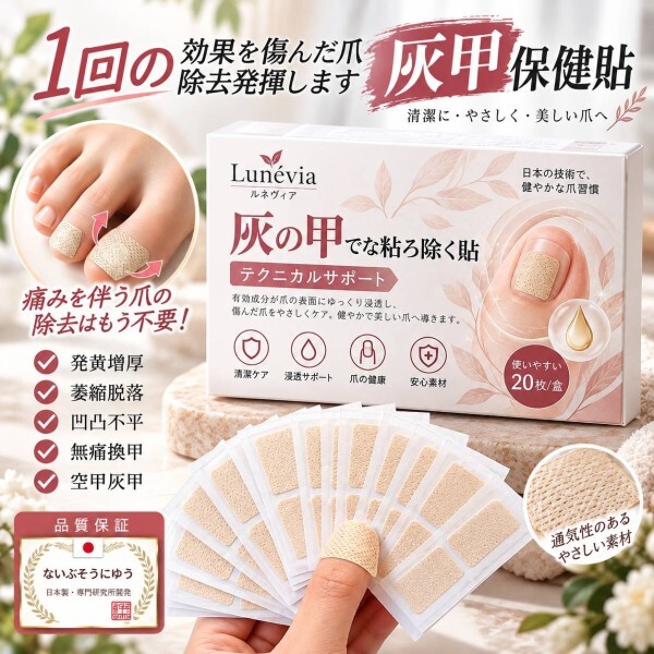 WSBB11865  日式 灰甲保健貼20貼（12月中旬）