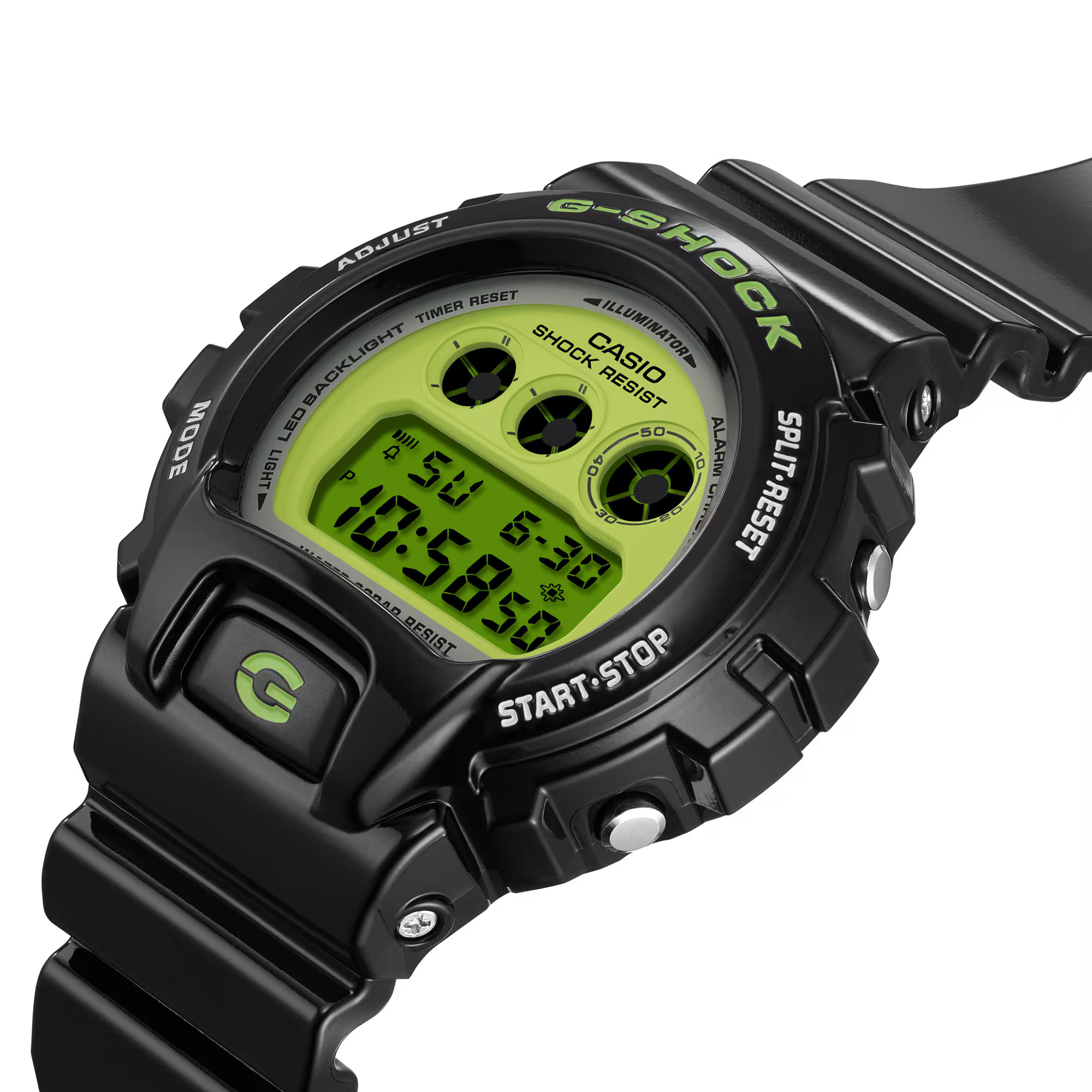 萬年鐘錶 - G-SHOCK  經典百搭潮流復古鮮豔色彩防震運動電子錶 DW-6900RCS-1 錶徑 : 50mm