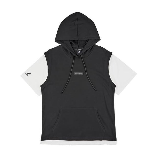 【KANGOL】中性假兩件T｜層次假兩件．彈性舒適｜2色-64251050