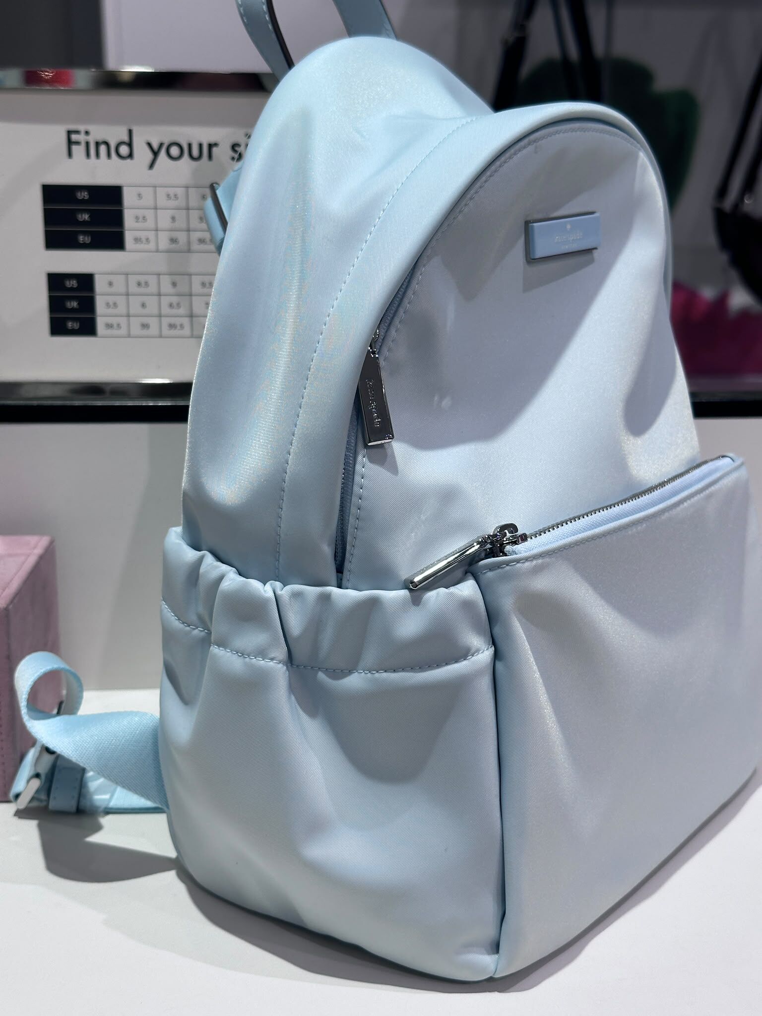 WV17 KS 淺藍色 細尼龍背囊  Carter Nylon Dome Backpack