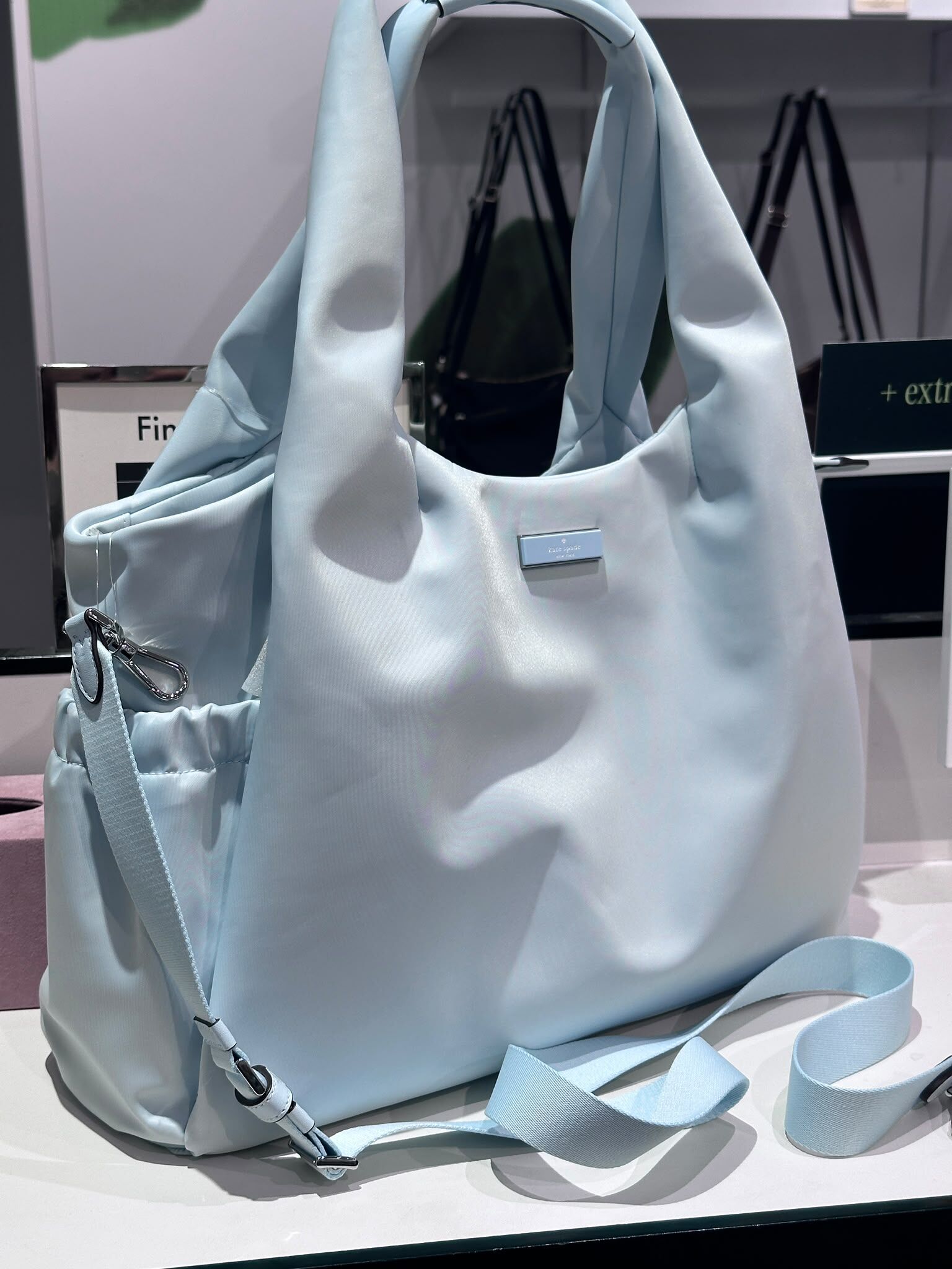 WV18 KS 淺藍色 尼龍大單肩包  Carter Nylon Large Baby Bag