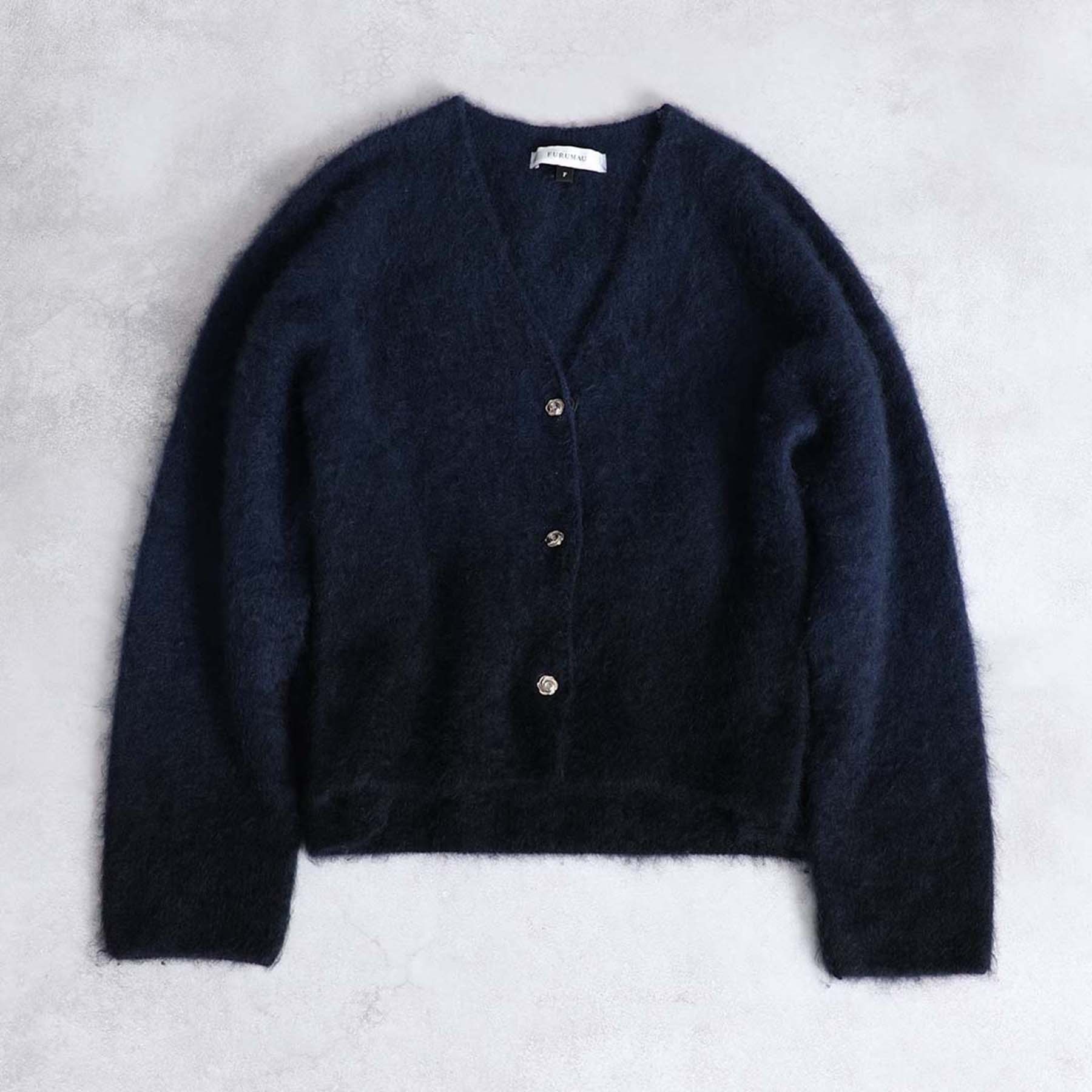 Pure Cashmere 漸層色開襟衫（藍）