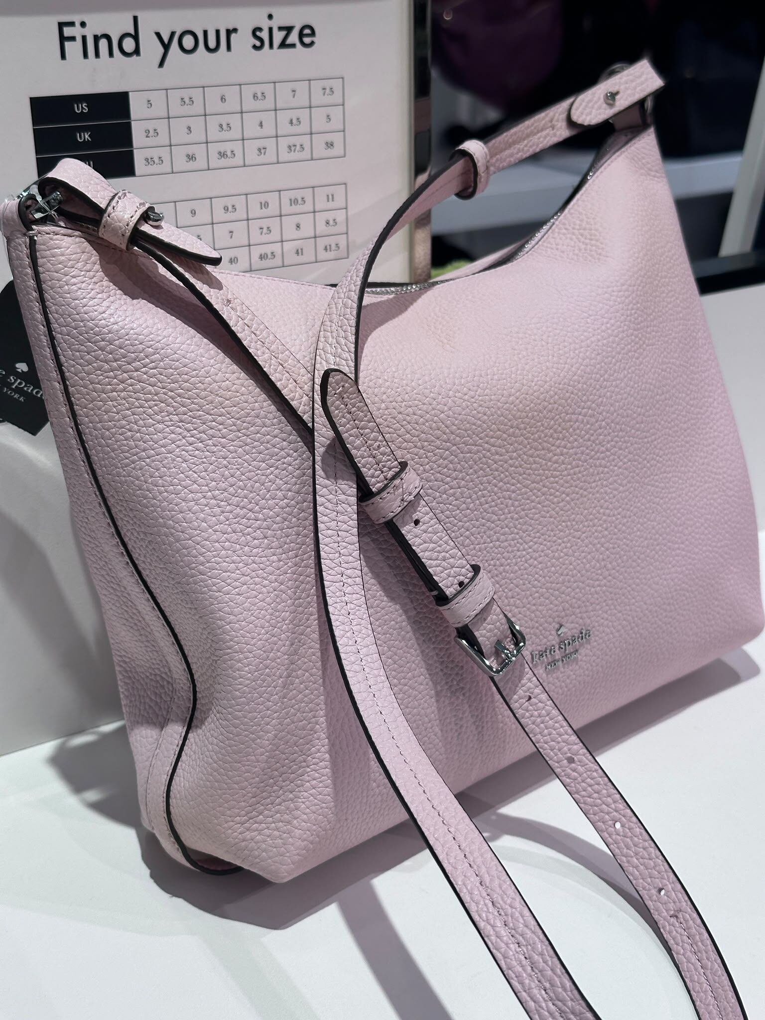WV26 KS 粉紅色大斜背包  Lenox Large Crossbody Bag