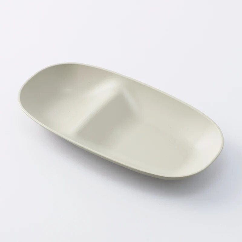 SP YURUMARU分隔餐盤/灰 23.4×2.9×12.2cm