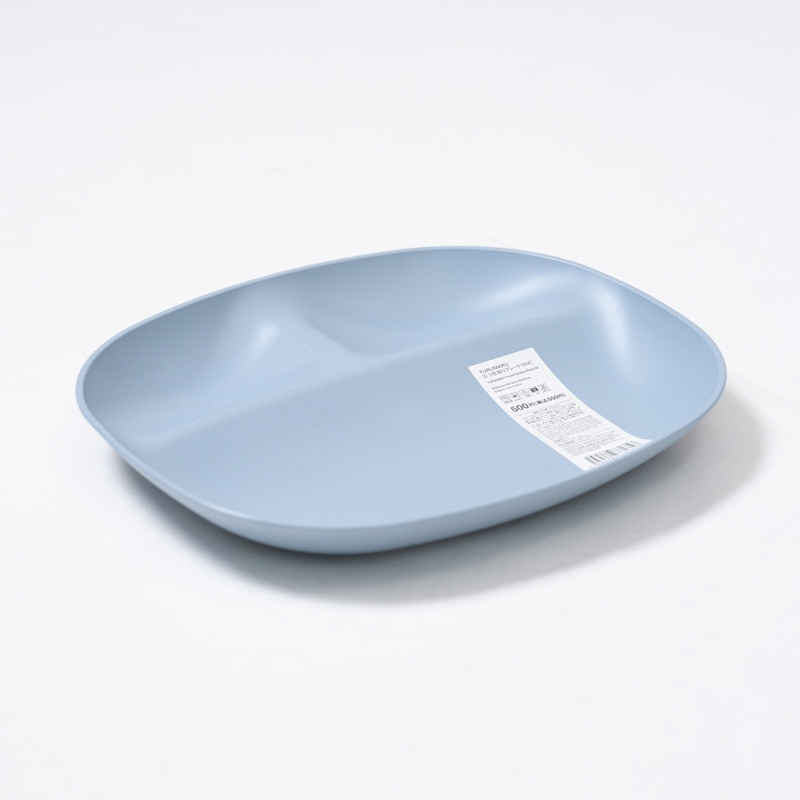 SP YURUMARU分隔餐盤/藍 23×2.9×20cm