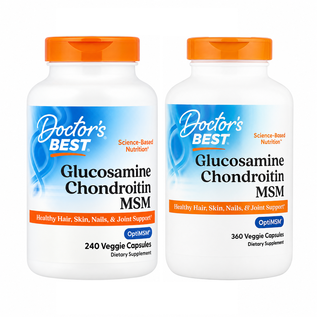 【iHerb】任兩件免運 Doctor's Best 葡萄糖胺軟骨素 MSM 含OptiMSM 240/360粒
