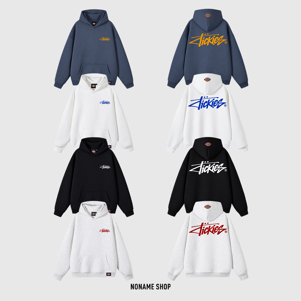 DICKIES 美式 草寫 印花 LOGO 連帽 帽T 有刷毛 無刷毛 四色 (男/女同款)