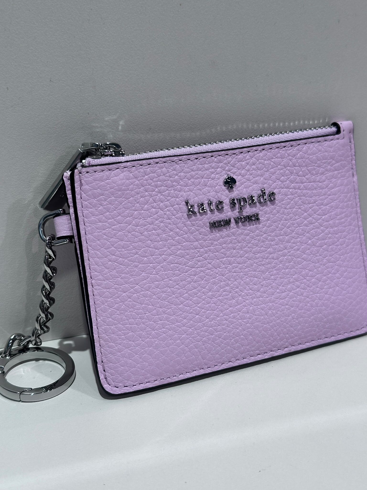 WV36 KS 紫色 薄卡包  Key Ring Card Holder