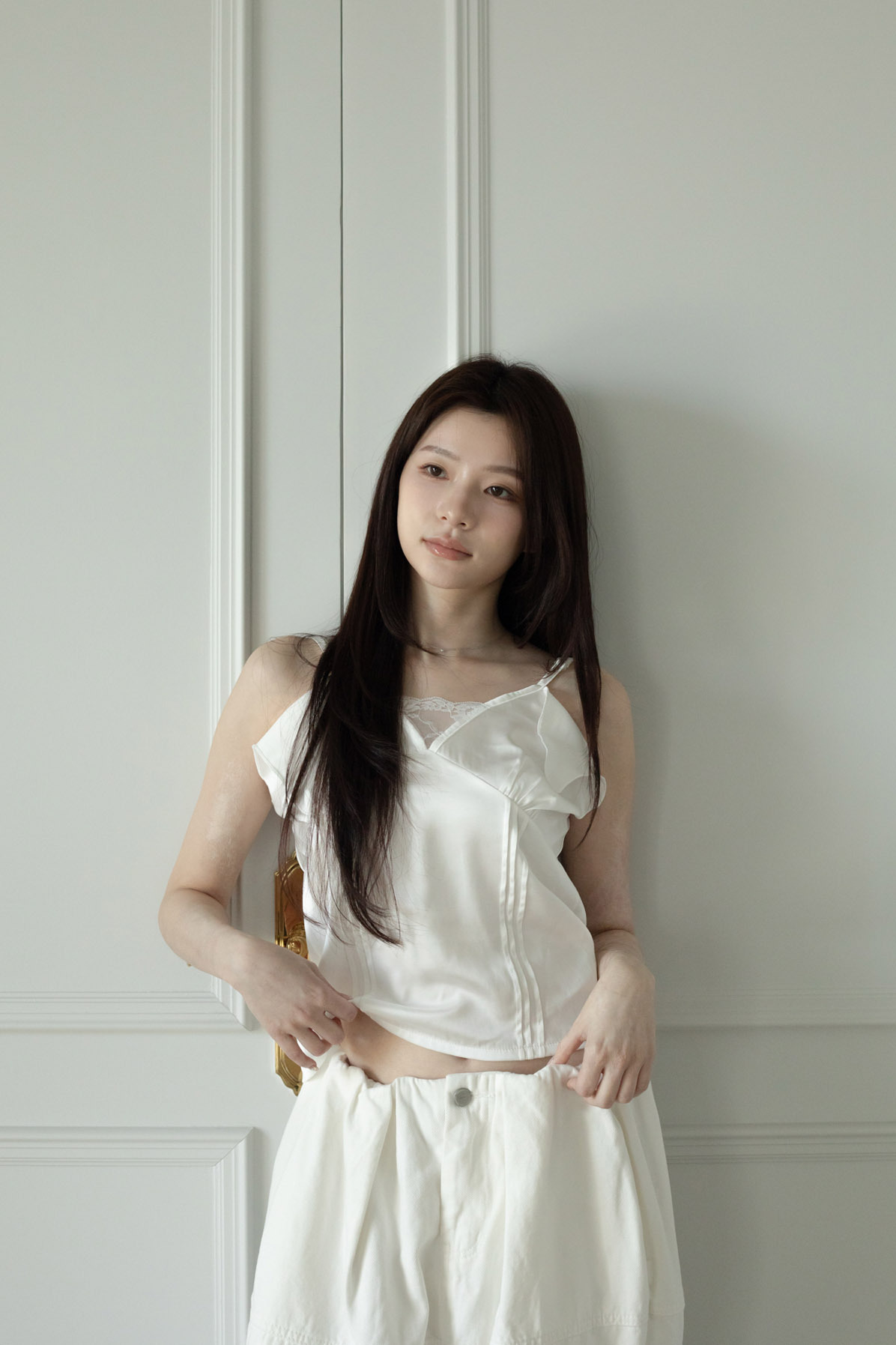 T06 SATIN LACE CAMISOLE