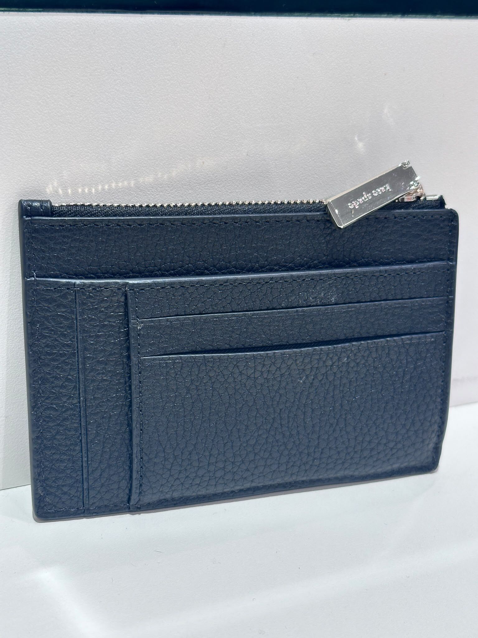 WV38 KS 黑色大拉鏈卡包  Large Slim Card Holder