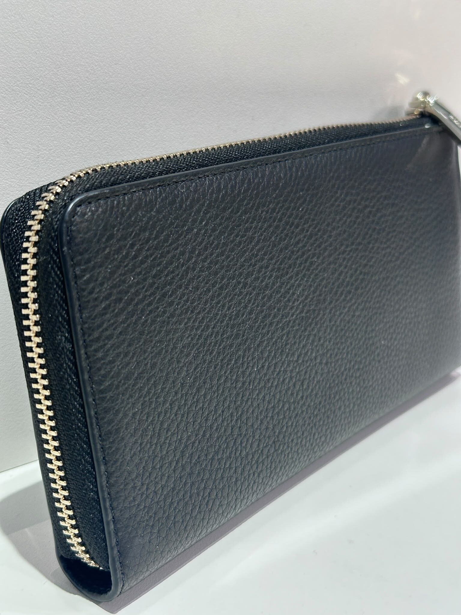 WV41 KS 黑色拉鏈長銀包  Large Slim L-zip Wallet