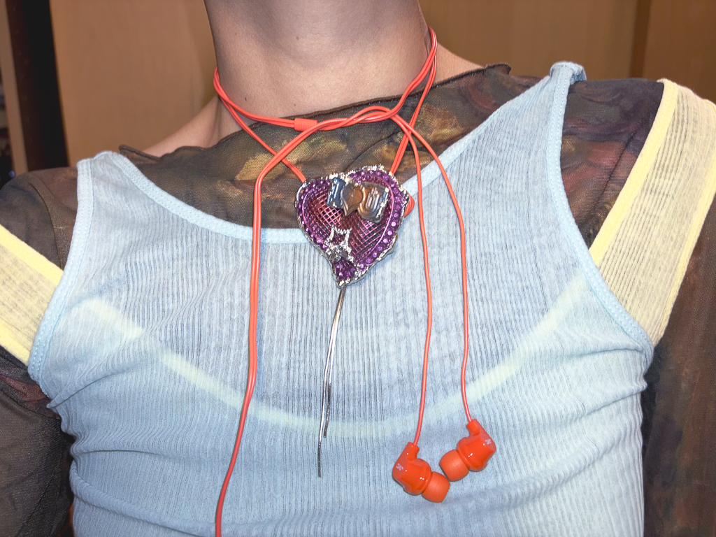 Schoo1Baggy Wo Ai Ni Necklace