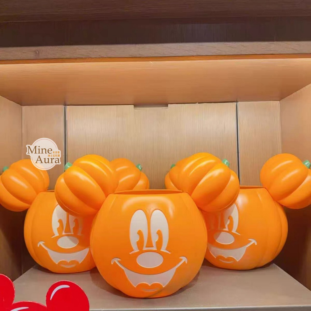 2026 萬聖節 米奇 Mickey 南瓜 米奇頭 造型 手提 討糖果桶 -上海迪士尼樂園