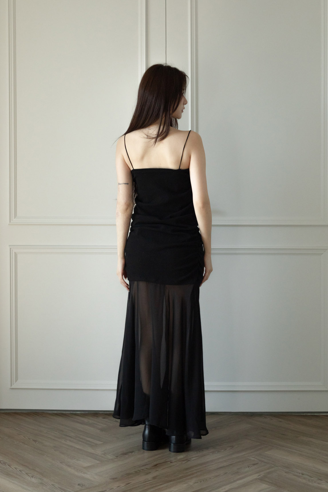 T19 DRAPED SLIP MAXI DRESS