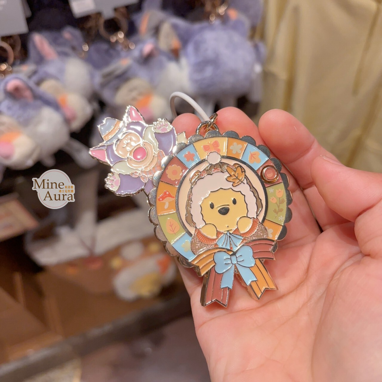 2026 萬聖節 小熊維尼 Winnie the Pooh 金屬 造型 鑰匙圈 吊飾 -上海迪士尼樂園