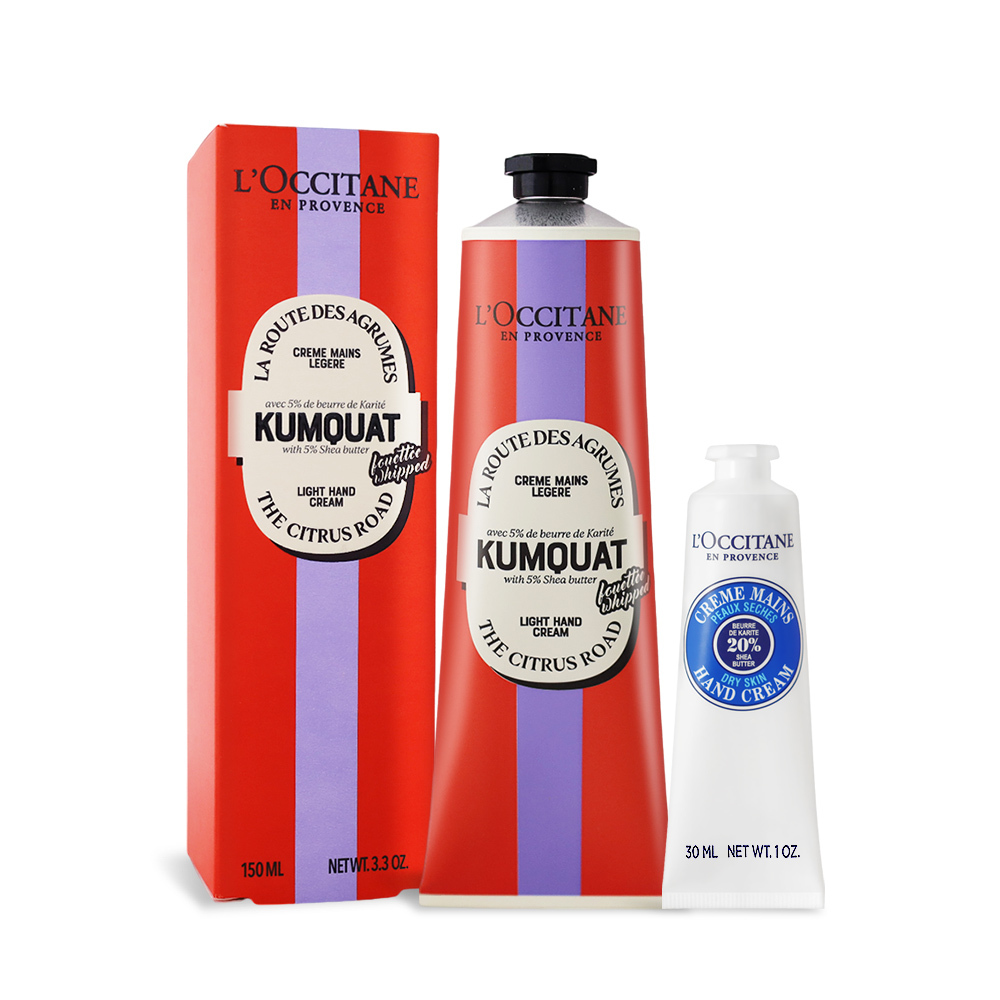 L'OCCITANE 歐舒丹 奇幻之旅康果乳油木舒芙護手霜(150ml)-國際航空版送乳油木護手霜30ML