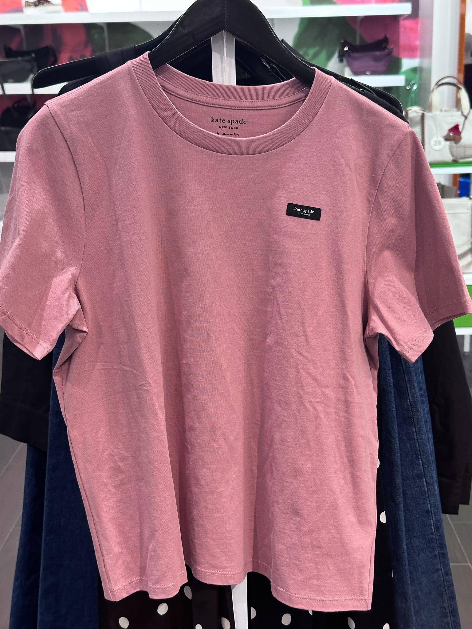 WV76 KS  藕粉紅色短袖衫 Essential Logo Tee  (M= 約胸40", 長24")