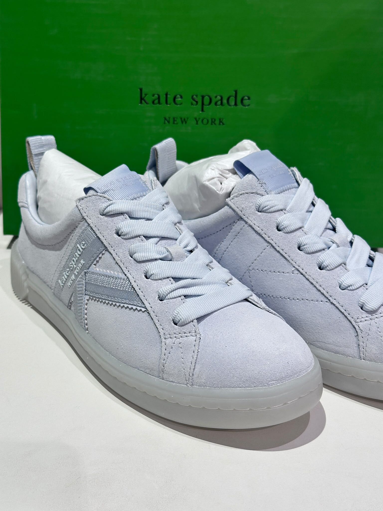 WV79 KS 霧藍色猄皮波鞋  K As In Kate Court Sneaker (US9.5, EU40)