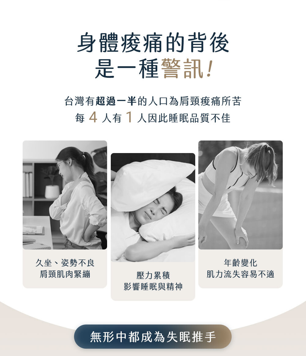 【3ZeBra】筋舒適｜熱敷伸展按摩墊