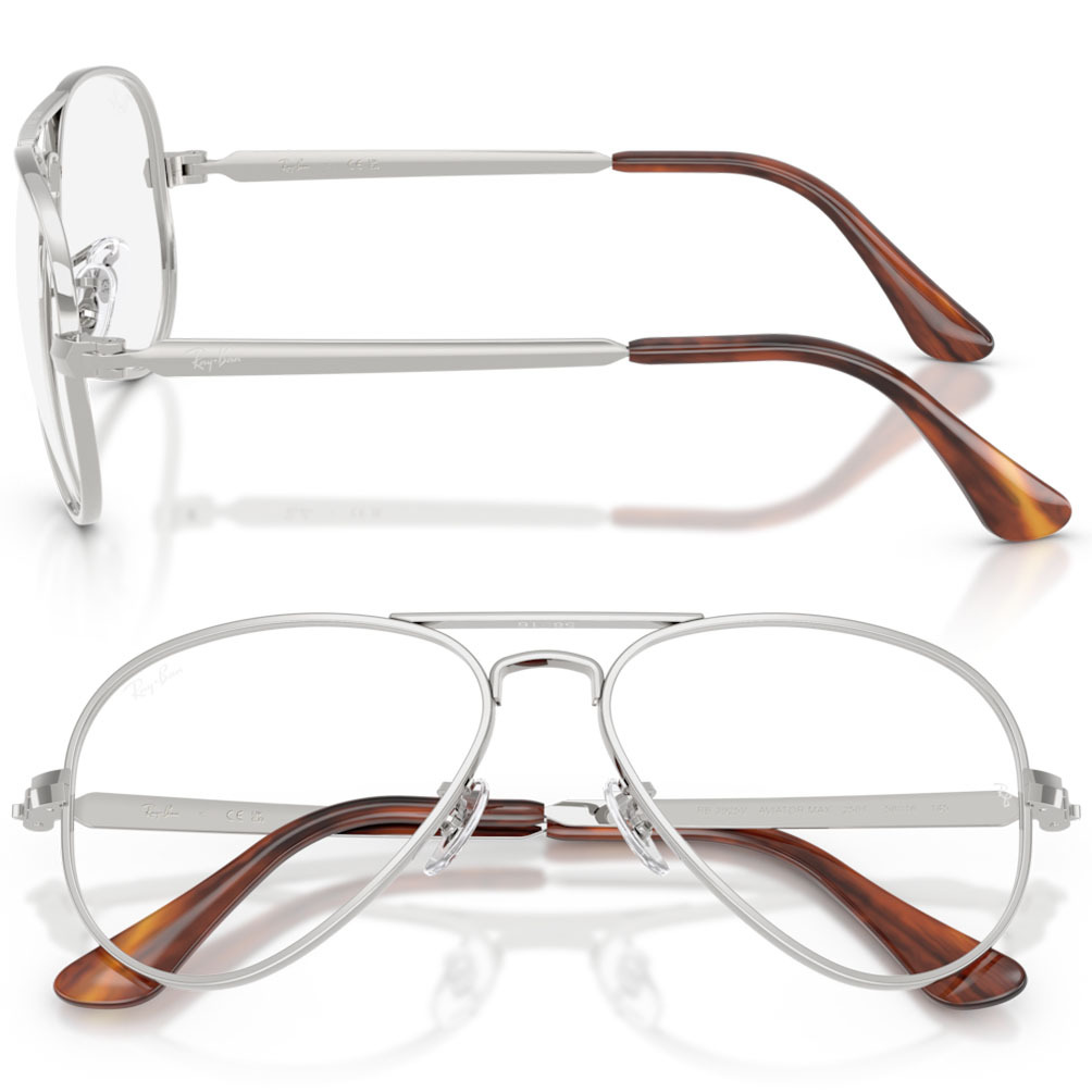 【RayBan】RB3925V 2501-58mm 飛行員光學眼鏡♣(銀)202507