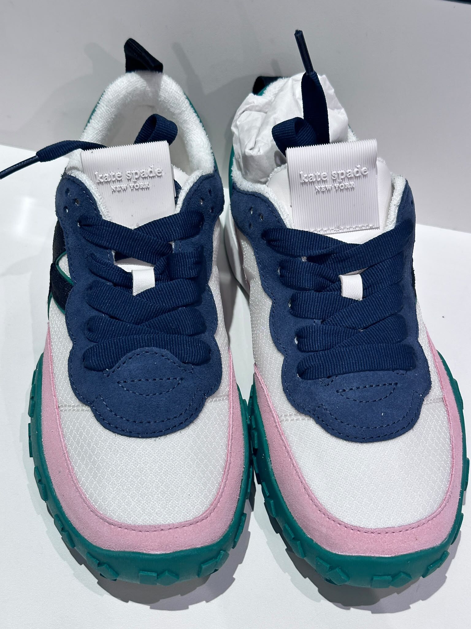 WV85 KS 綠色拼粉紅色 白色波鞋 K As In Kate Sneakers