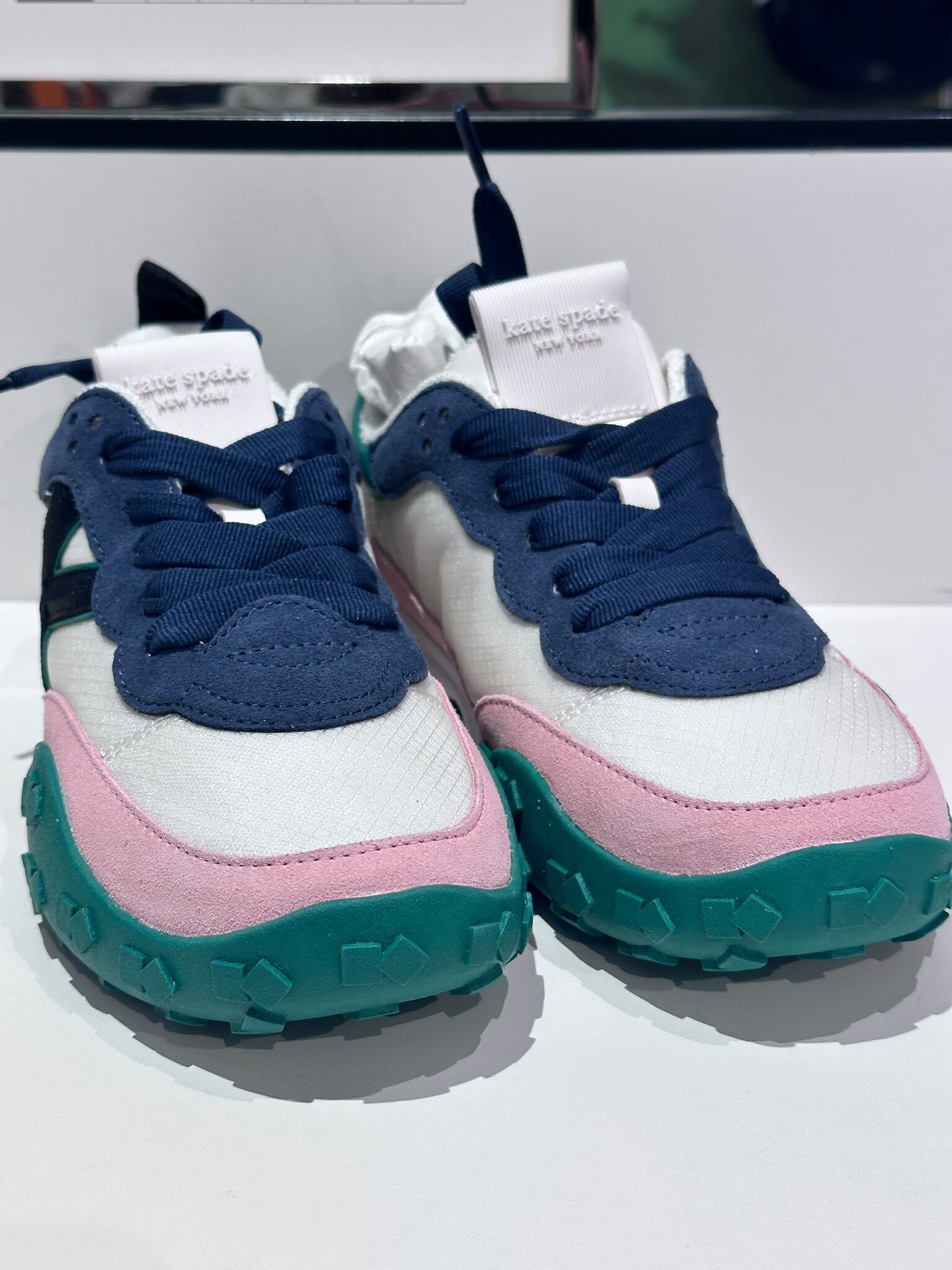 WV85 KS 綠色拼粉紅色 白色波鞋 K As In Kate Sneakers