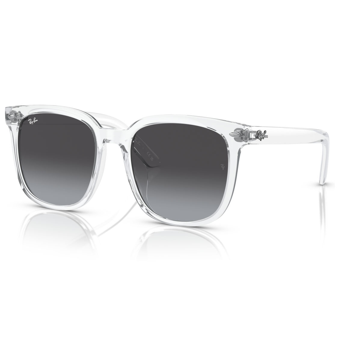 【RayBan】RB4401D 64478G-57mm 方框太陽眼鏡♦(透明|灰色#透光率15.2%)202301
