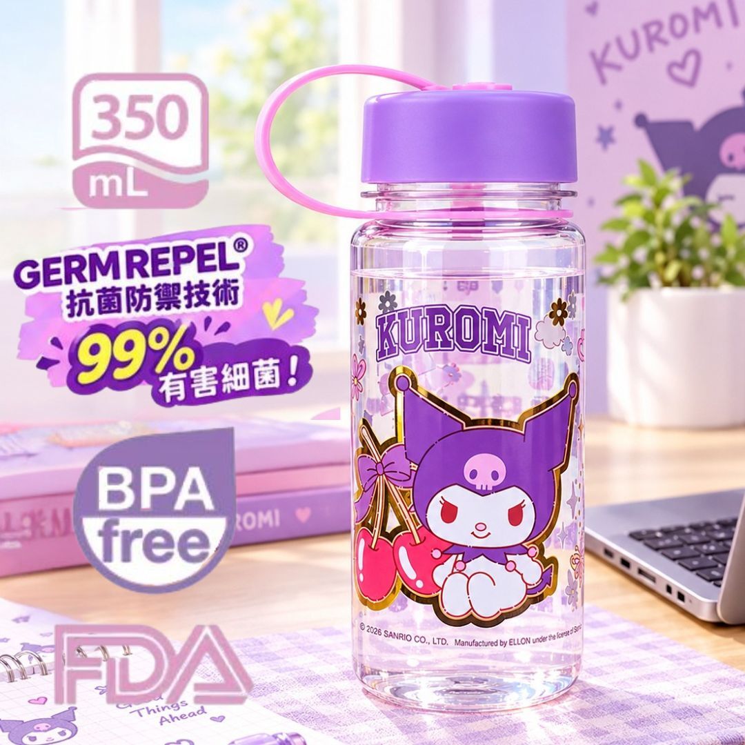 Kuromi Sanrio Portable  Water Bottle 350ml