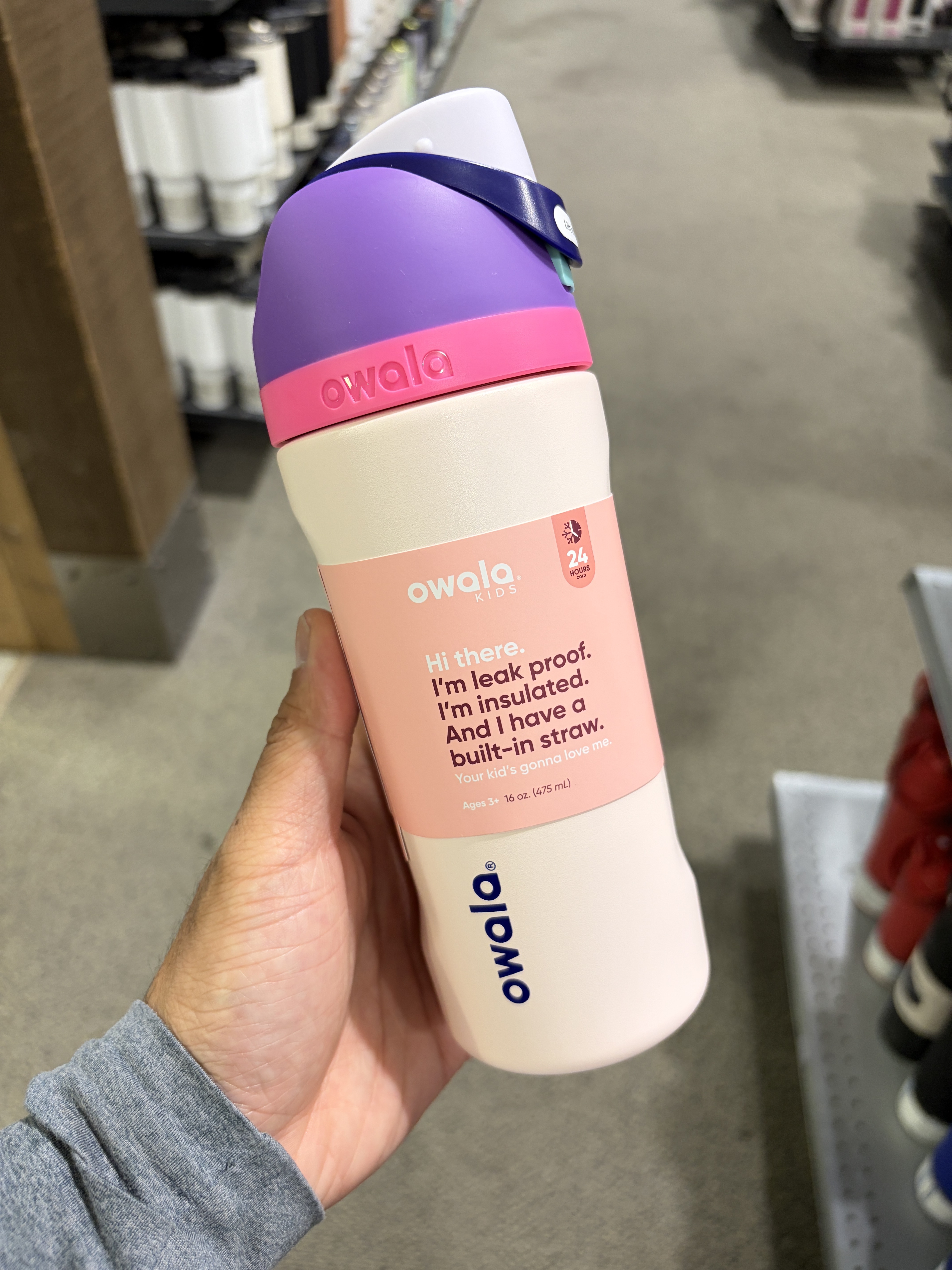 Owala (16oz 475Ml) FreeSip FreeSip 水壺 (內有吸管)