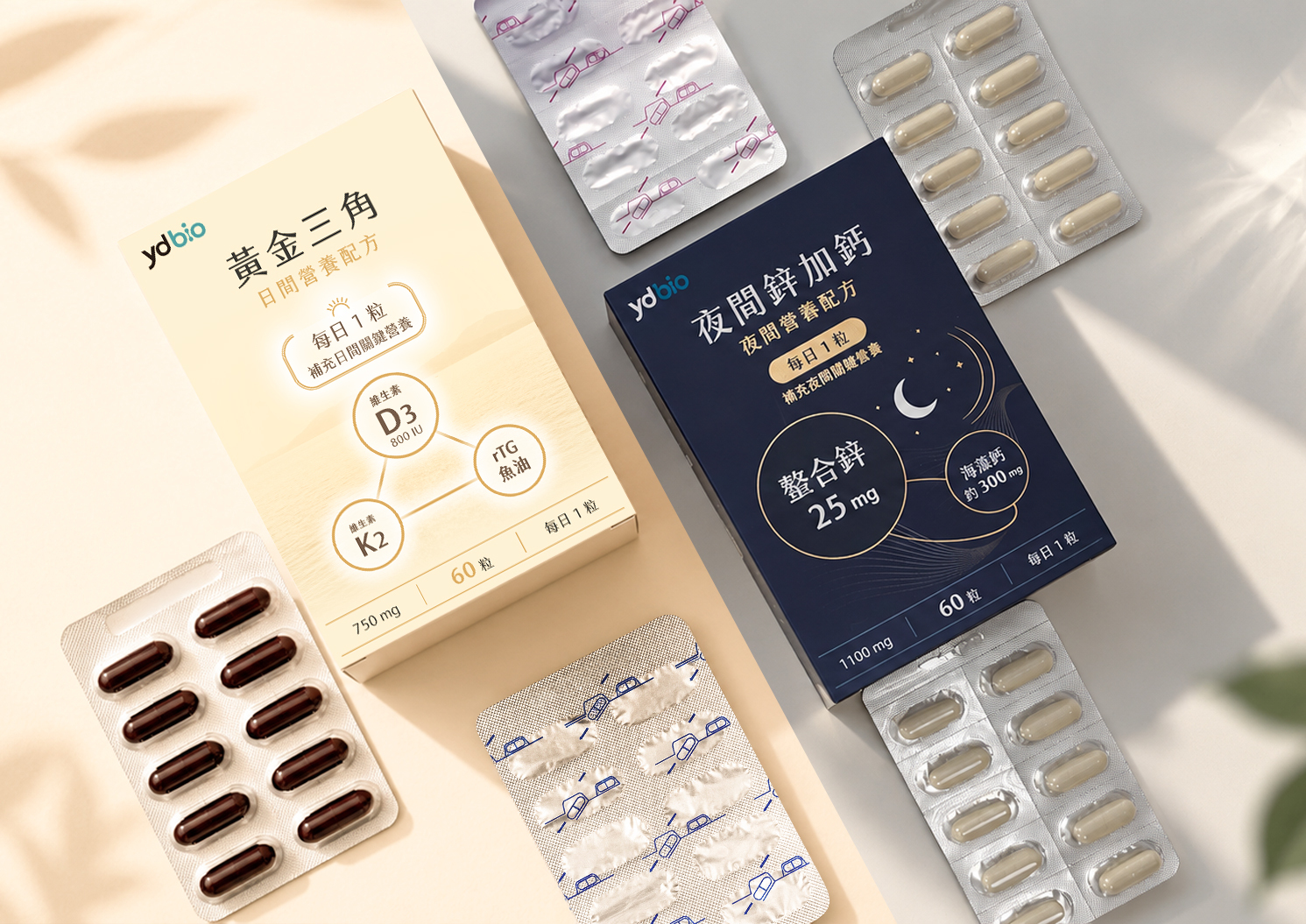 黃金三角；夜間鋅加鈣