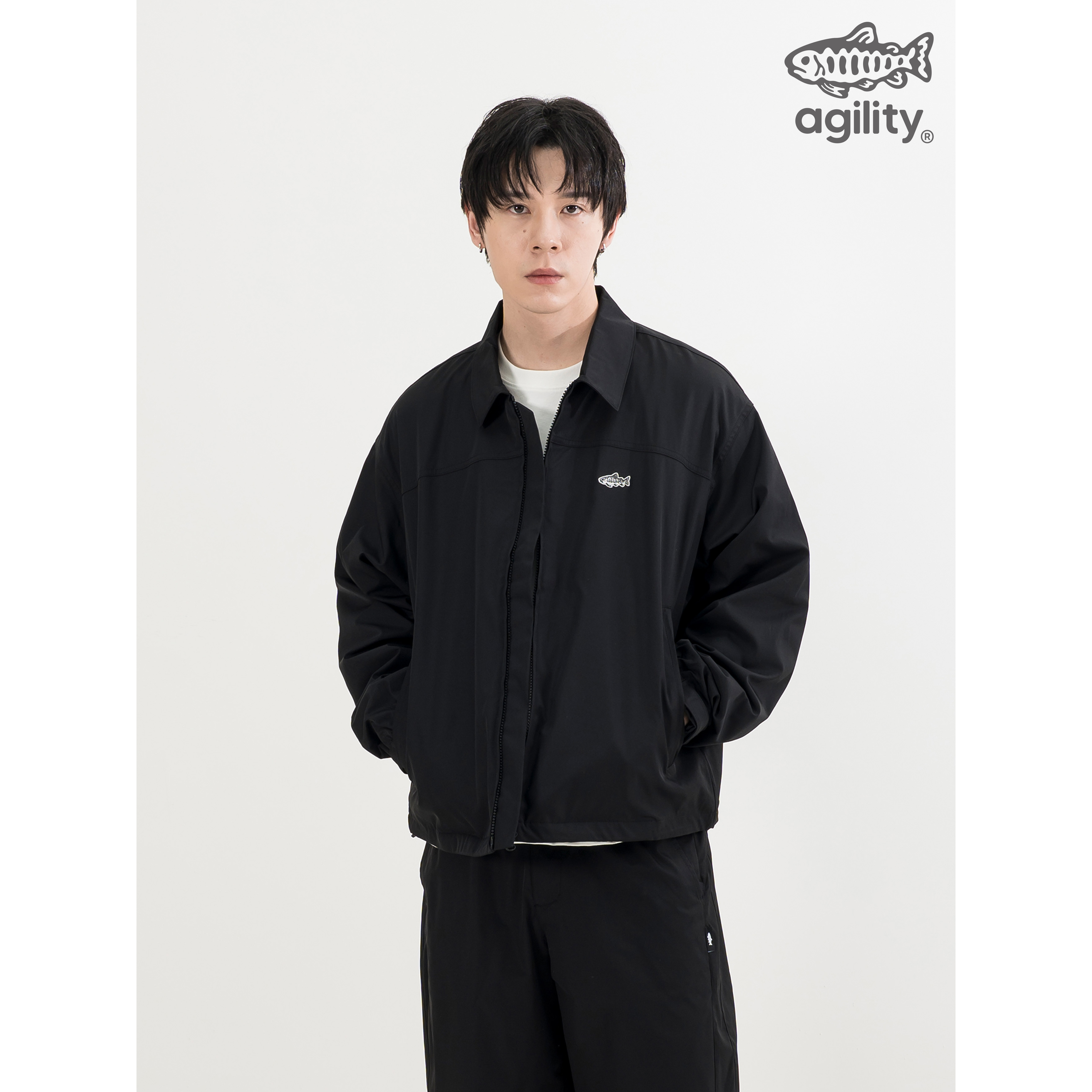 AGILITY Sorona® Coach Jacket 鮭魚刺繡 教練外套 [SOA-J]