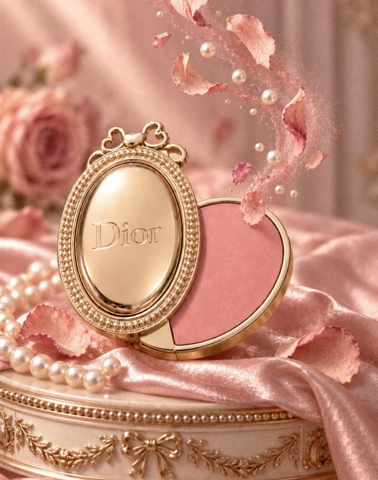 【Luxury】 Dior Medaillon 2026假日系列限量版001 水晶粉 DIOR聖誕彩妝唇膏腮紅日本聖誕限定 DIOR 香氛彩妝服飾皮件代購