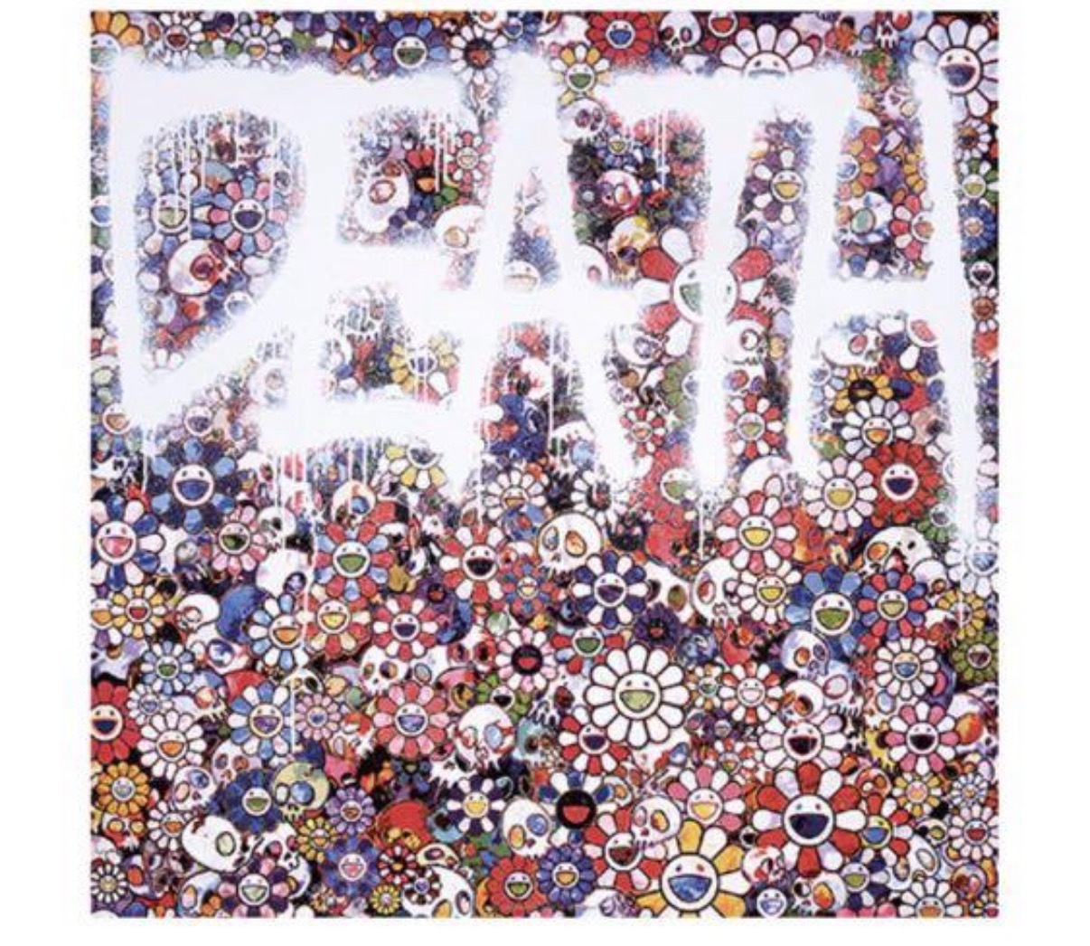 全新 未開 村上隆 kaikaikiki takashi murakami death art print 簽名板畫