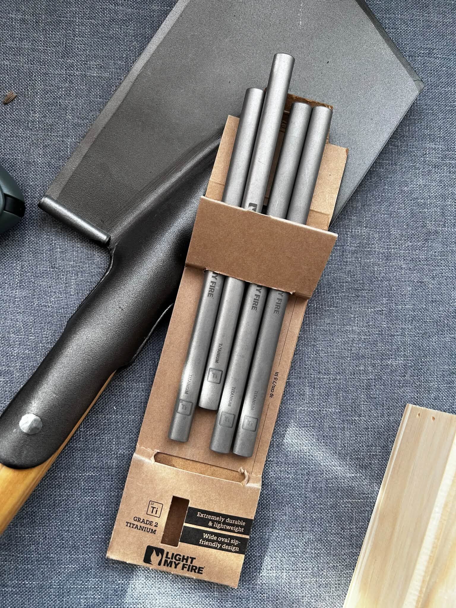 Light My Fire WideStraw Titanium 4-pack