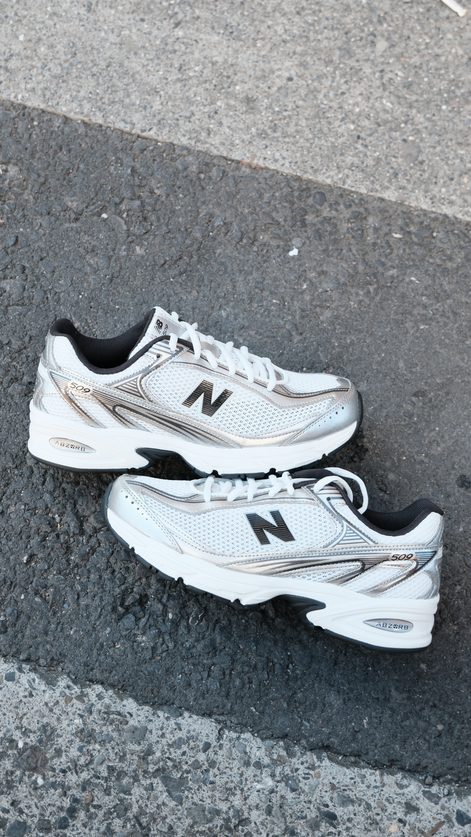 New Balance NB 509  休閒鞋 男女同款 白銀色 U5098GV