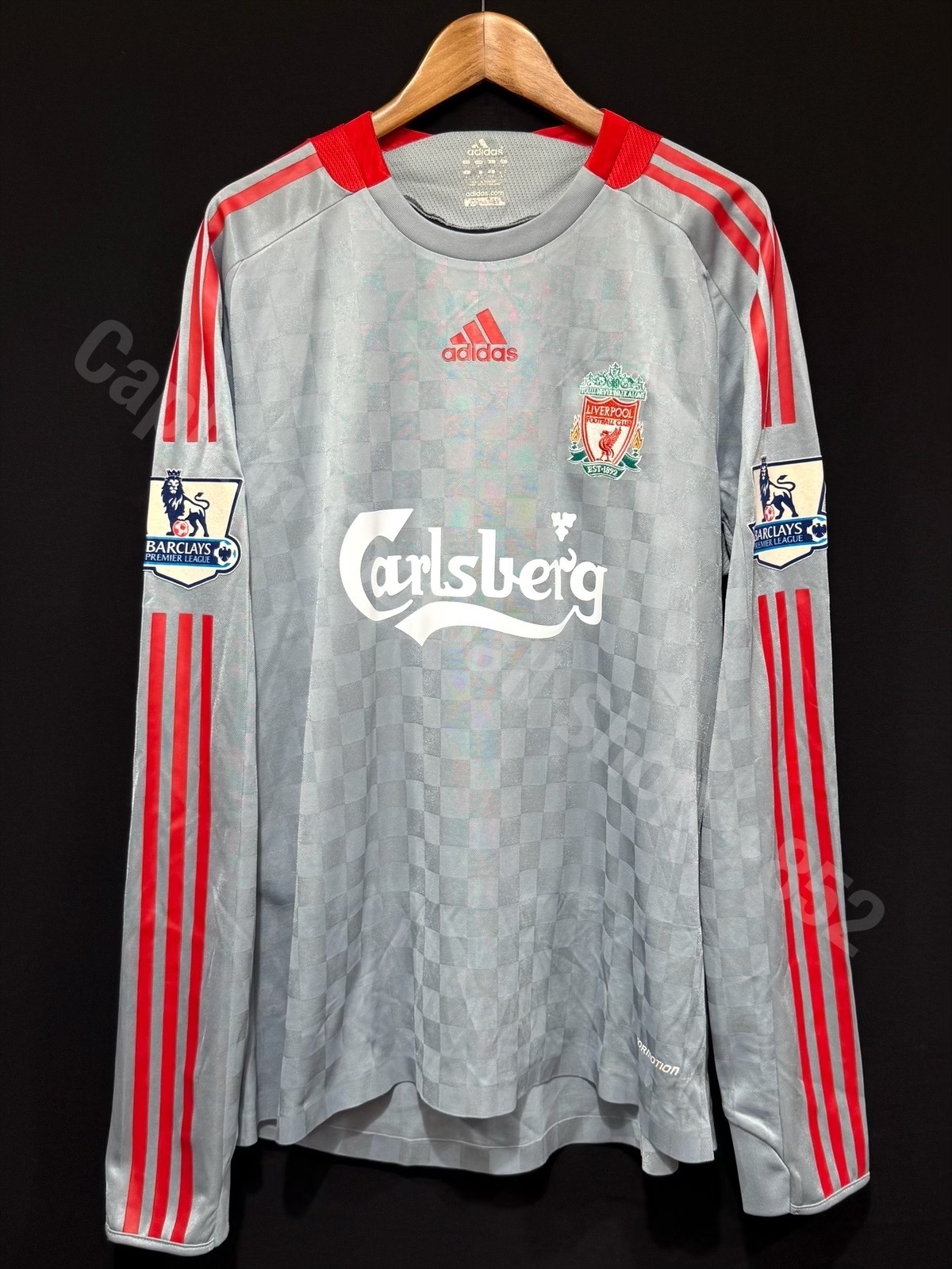(Player Issue) Liverpool 2008-2009 Adidas L/S Away Player Issue Shirt #9 TORRES