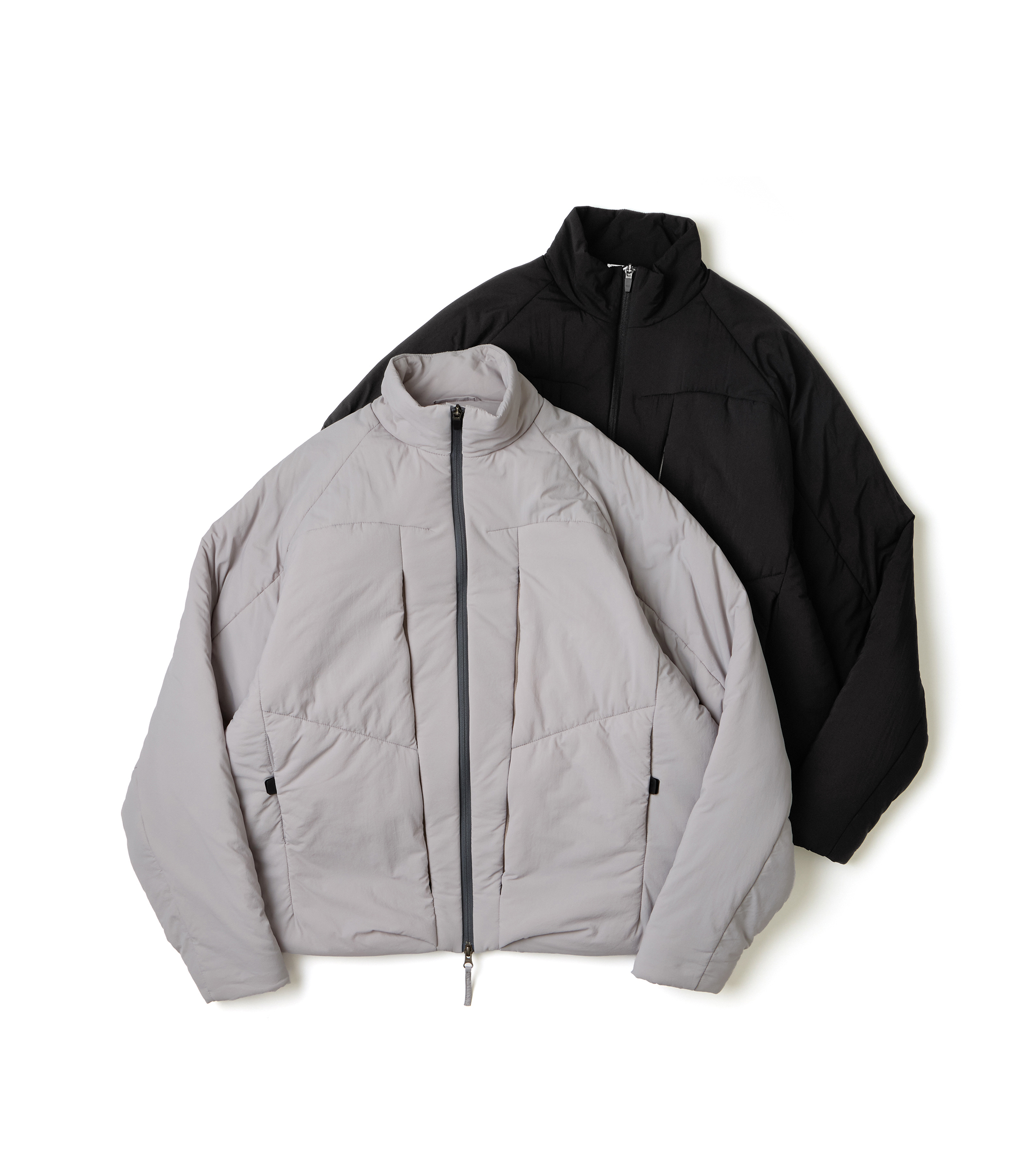 nozzle quiz®｜Trace Padded Jacket (Black/Silica Grey)