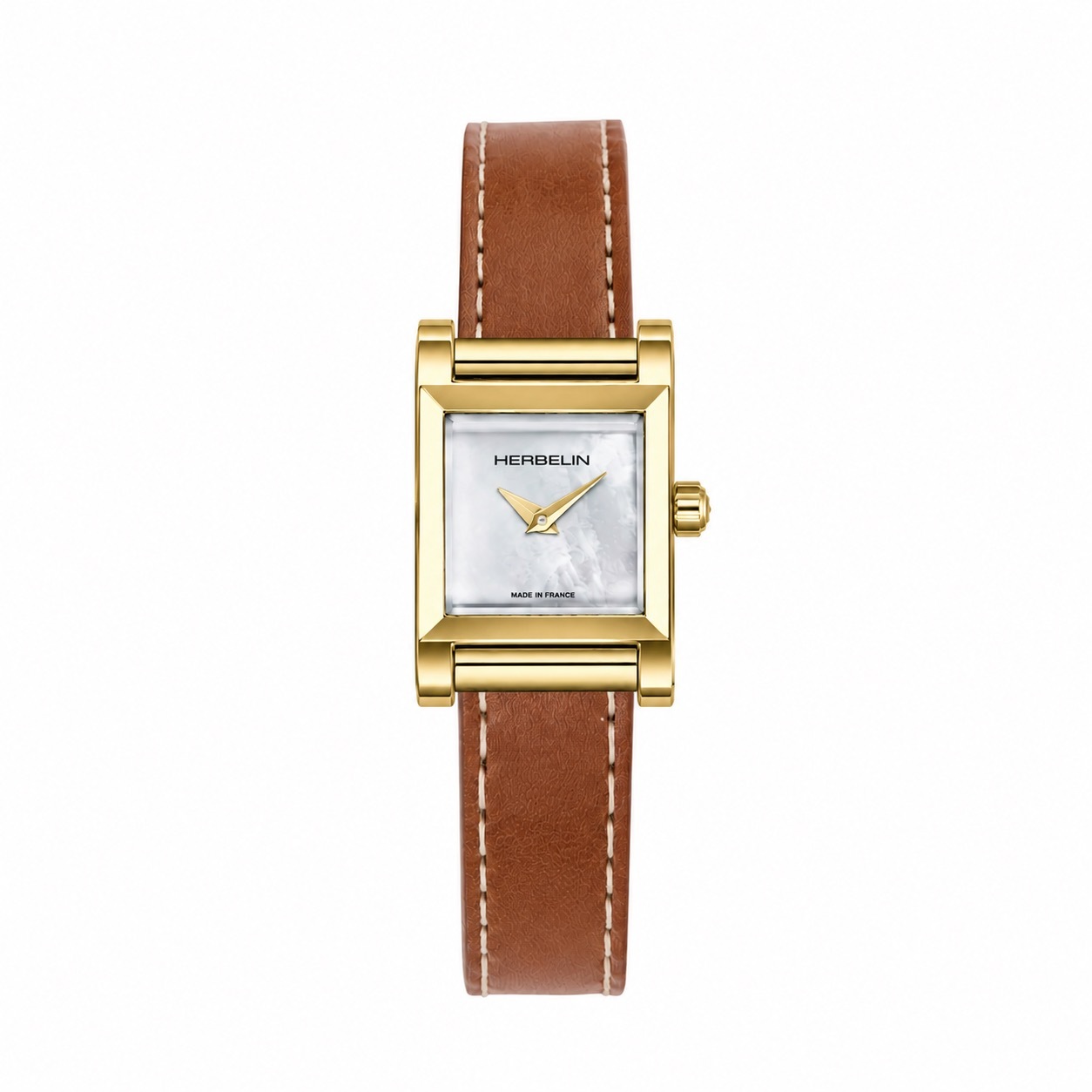 1HL1019-236 [HERBELIN] Antares 方形黃金色 PVD 錶頭 #H17144P09 (EU)