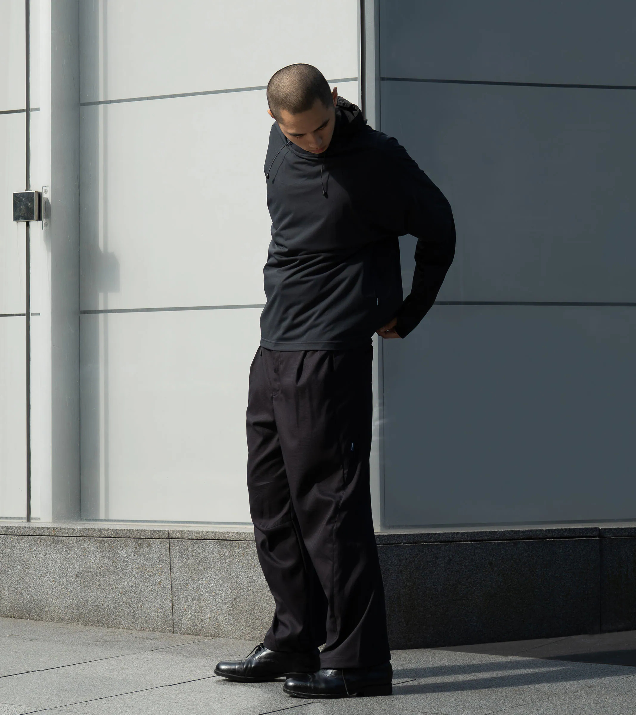 nozzle quiz®｜Trace N-Pants (Black/Slate Blue)