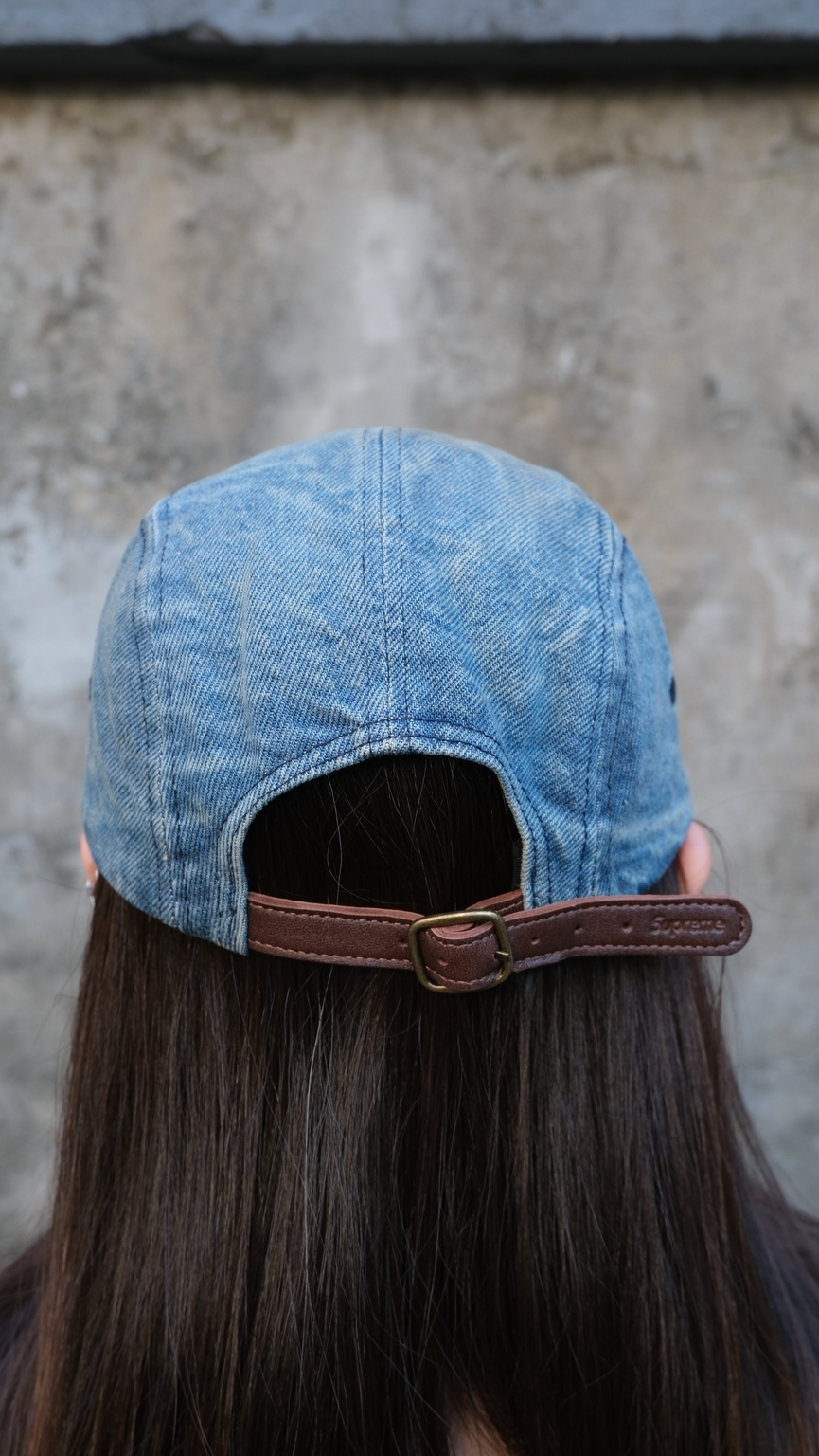 supreme washed chino twill camp cap 水洗 牛仔 五分割帽 帽子 fw25h39