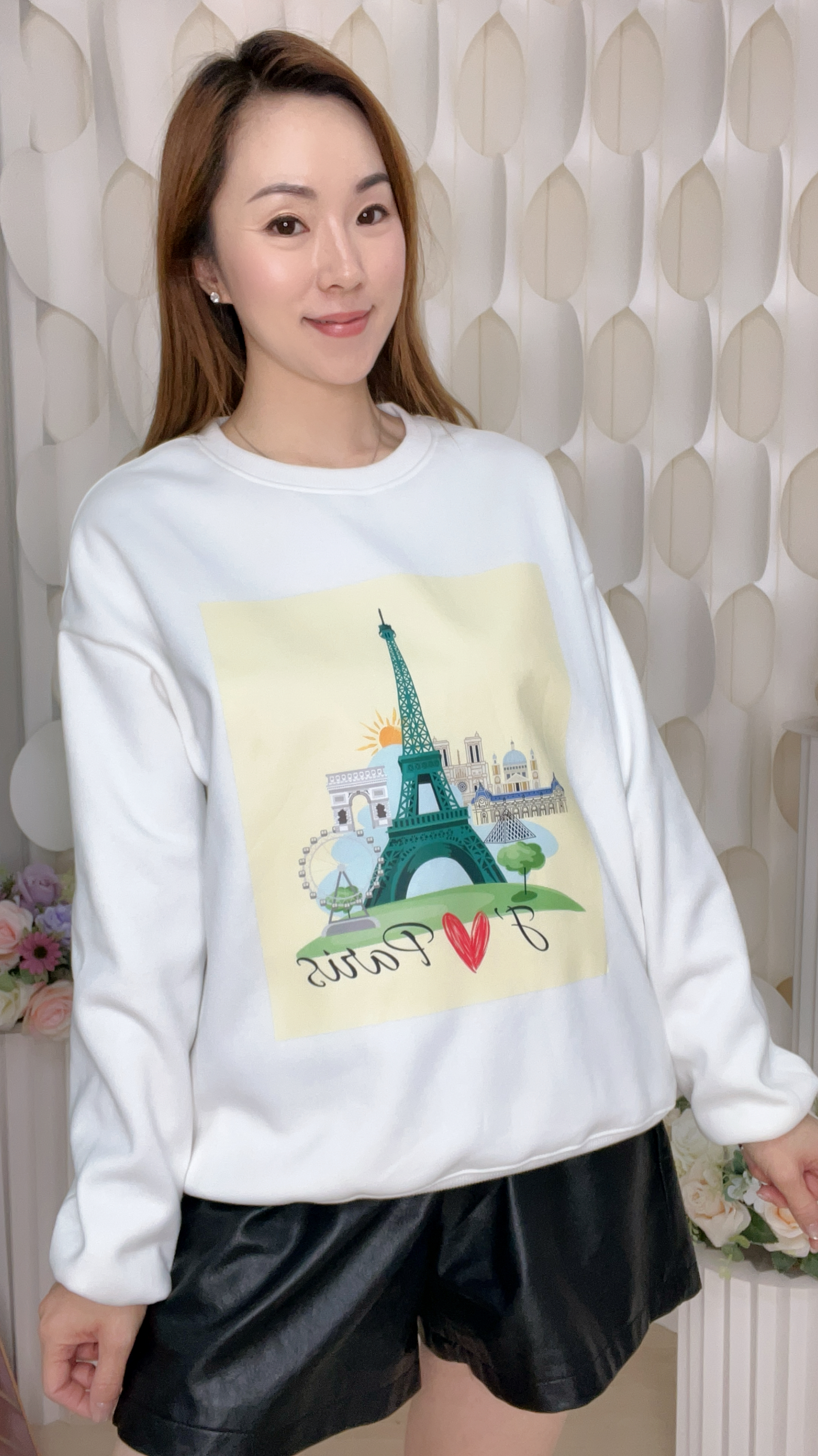 (A1) 「我愛巴黎」衛衣 (SIZE: S-3XL)(3件以上平均$379/件,5件以上平均$369/件,買滿12件送隱藏)  #法國Lune de Moon #1910LU