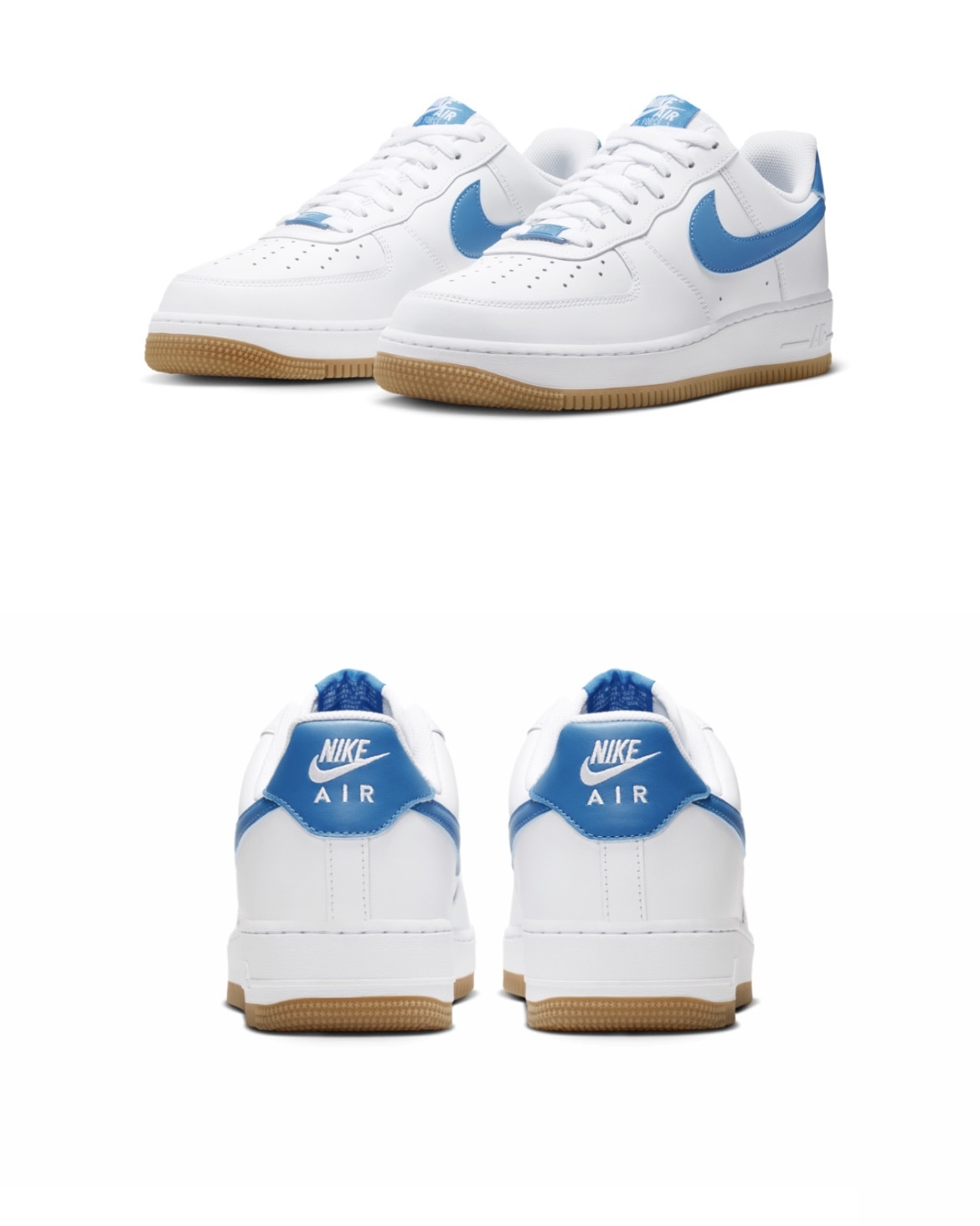 (現貨) Nike Air Froce 1 Low - White Gum Blue