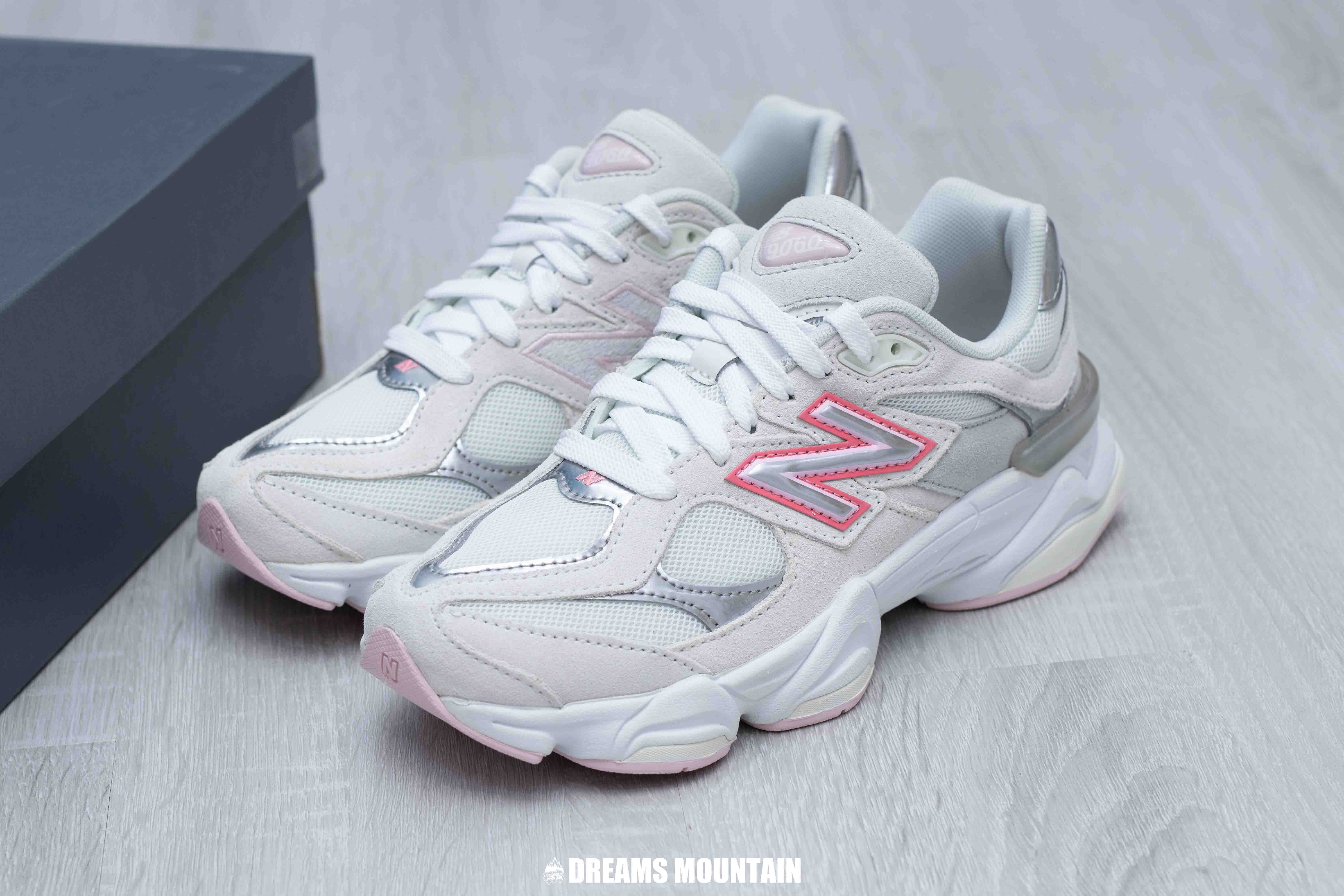 【預訂】NEW BALANCE 9060 淺灰白銀粉-GS