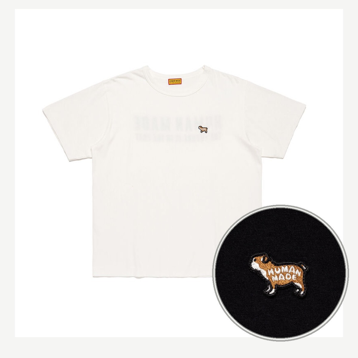 HUMAN MADE｜ANIMAL BADGE T-SHIRT 鬥牛犬
