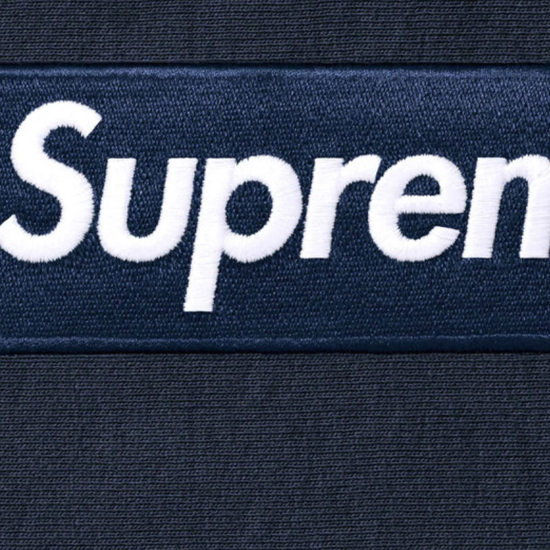 Supreme Box Logo Hooded Sweatshirt 深藍 連帽上衣 帽T 長袖 SUP-18 [台灣現貨]