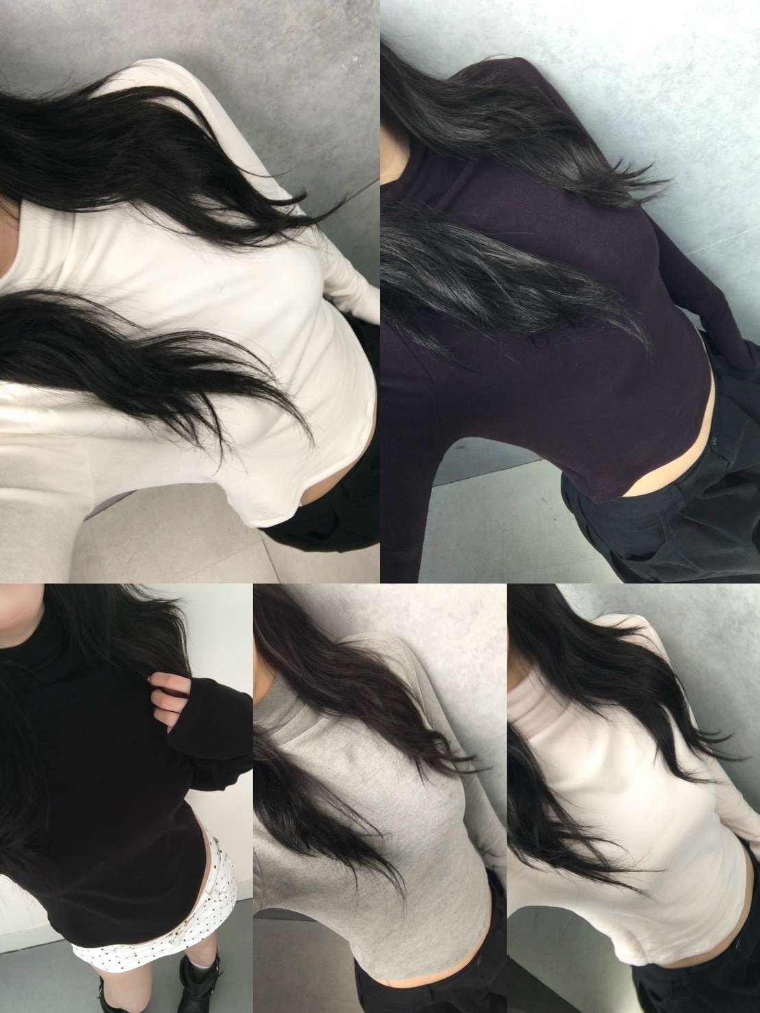 雙蛋白親膚修身半高領打底