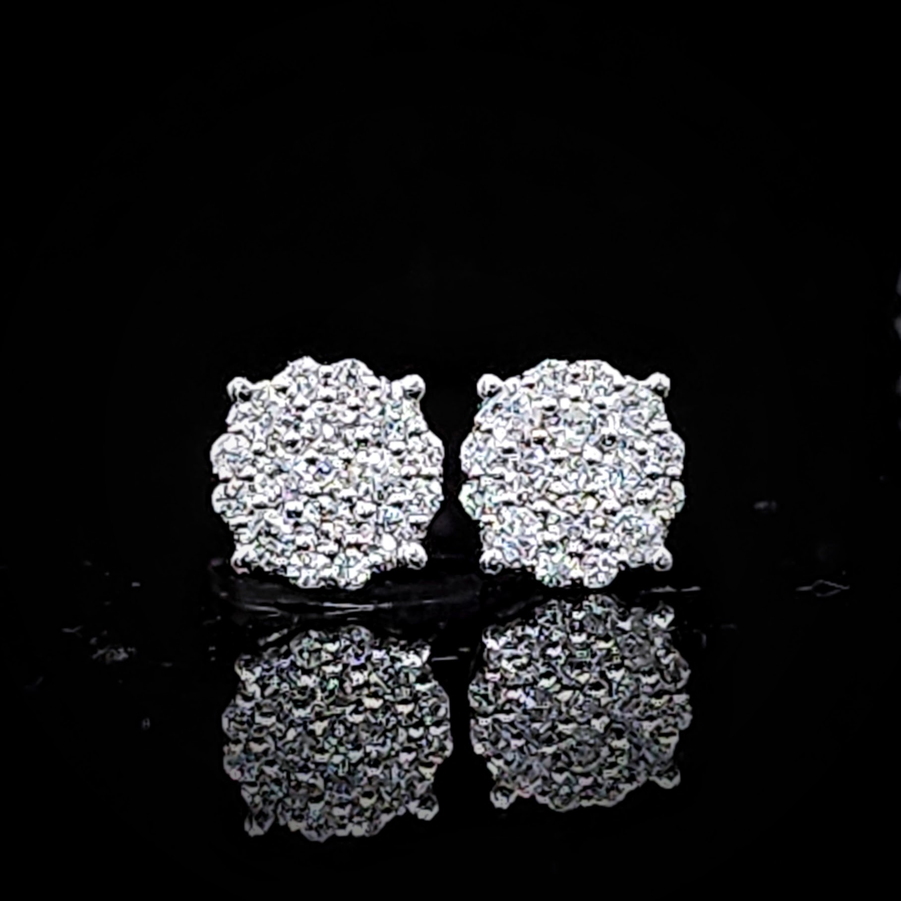 18K White Gold 0.45ct Diamond Earrings