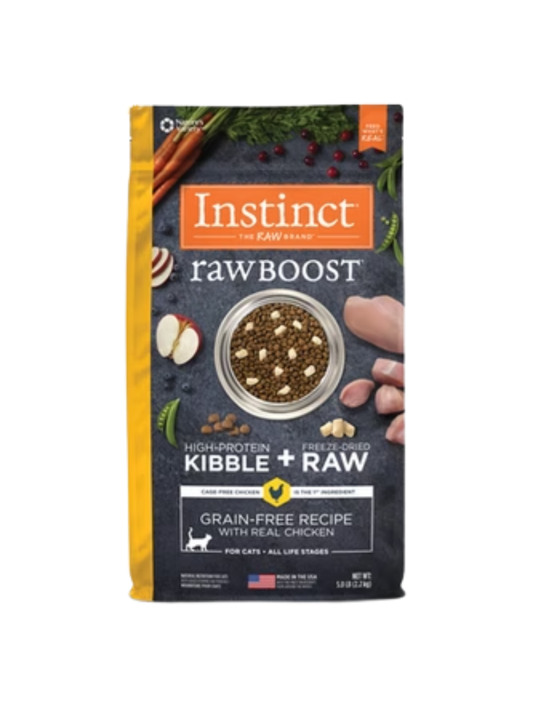 Instinct Raw Boost Chicken Dry Cat Food 10Lbs