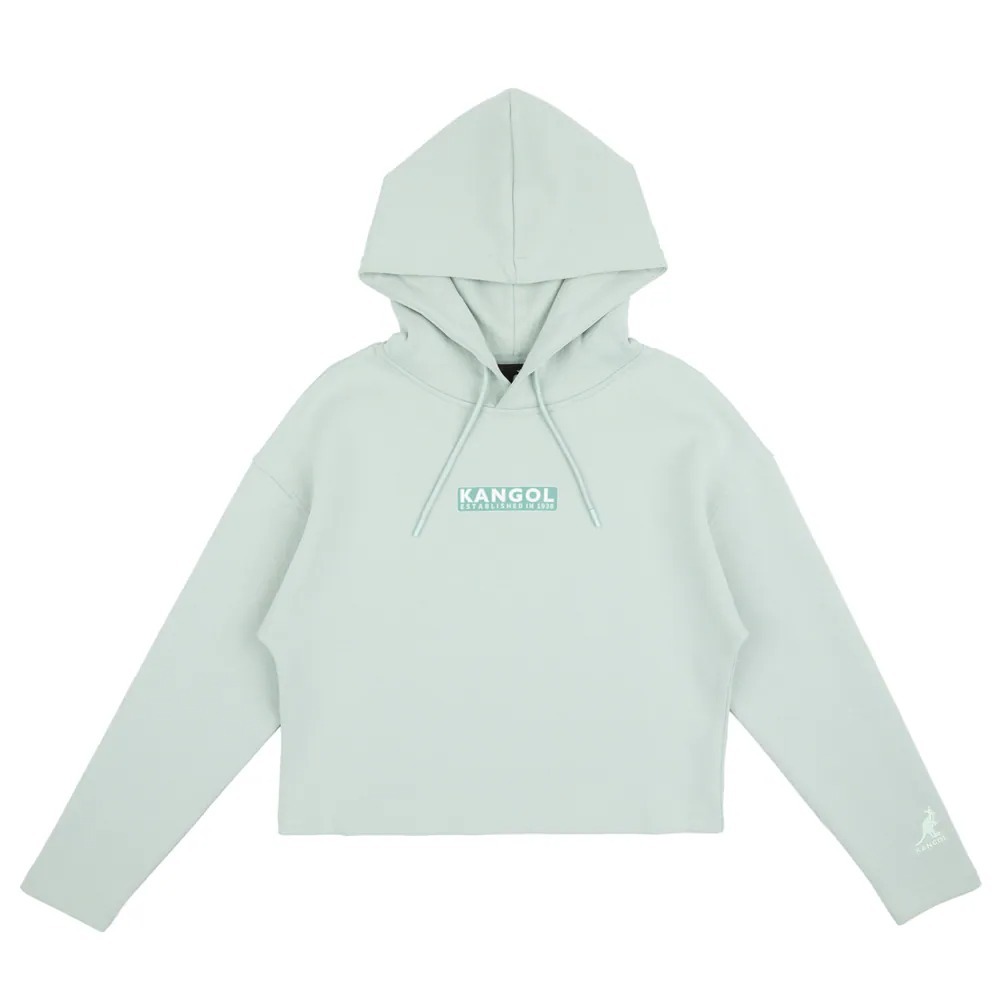 【KANGOL】女款短版帽T｜短版修身．舒適親膚｜3色-63521051