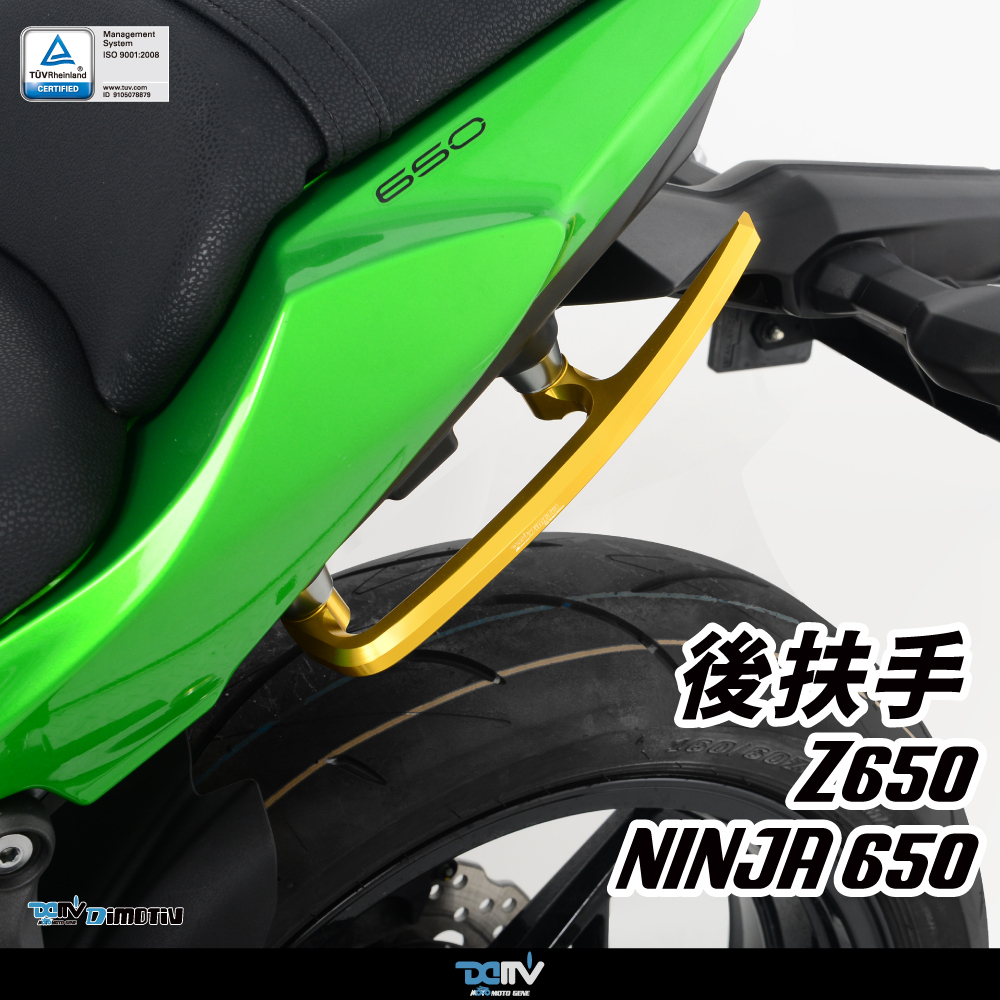 DIMOTIV Rear Grab Handle for KAWASAKI Z650 / NINJA 650 17-25